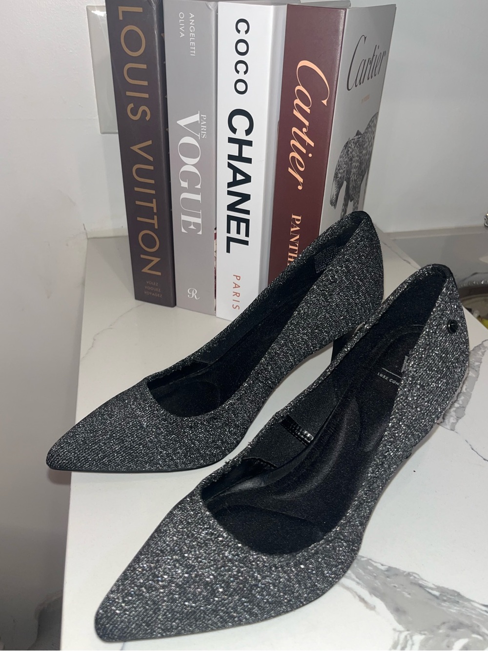 Simply Vera Wang Pointed-Toe Pumps - Black/Silver